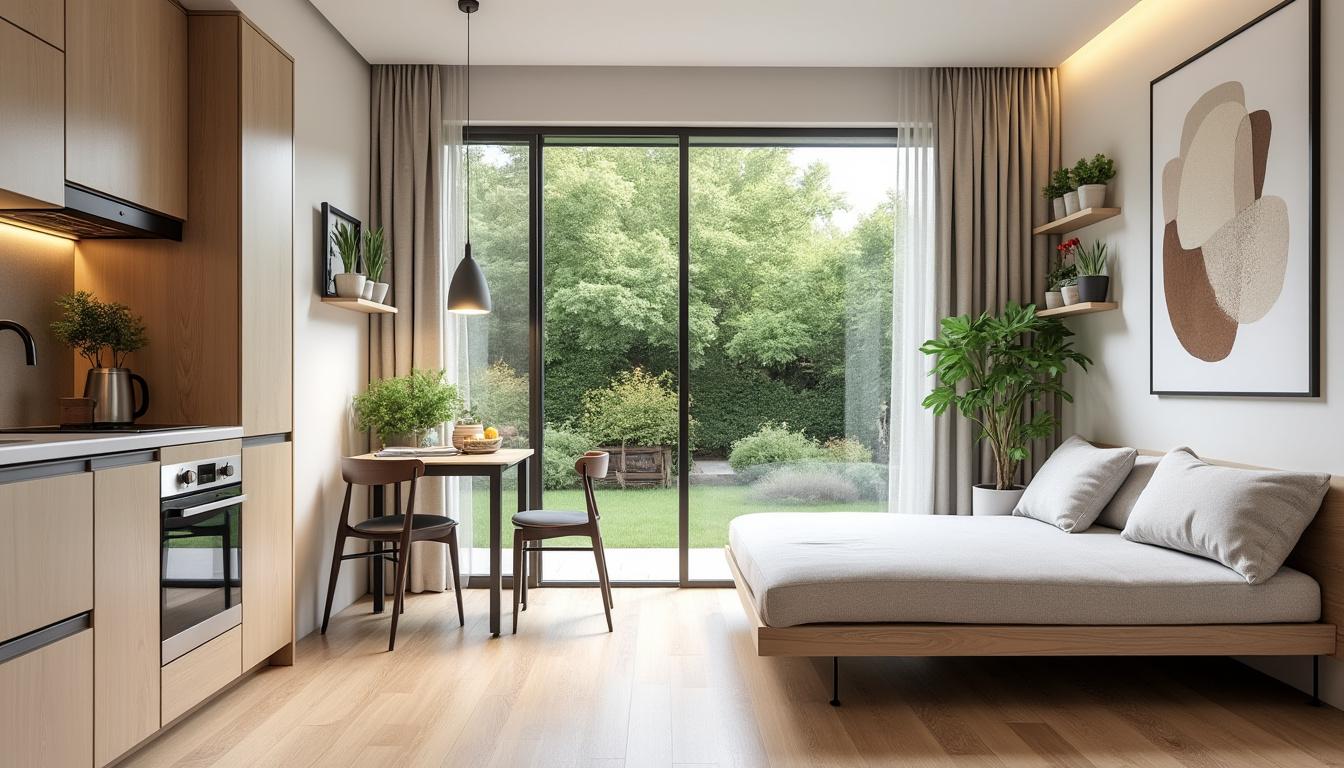 Aménager un studio de jardin 20 m² : meubles, déco, rangements et ...